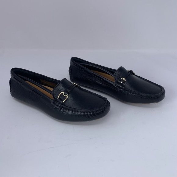 Rockport Bayview CI4772 Loafers Women's 6 Black Leather Casual Moc Slip On 0561 - Picture 1 of 10